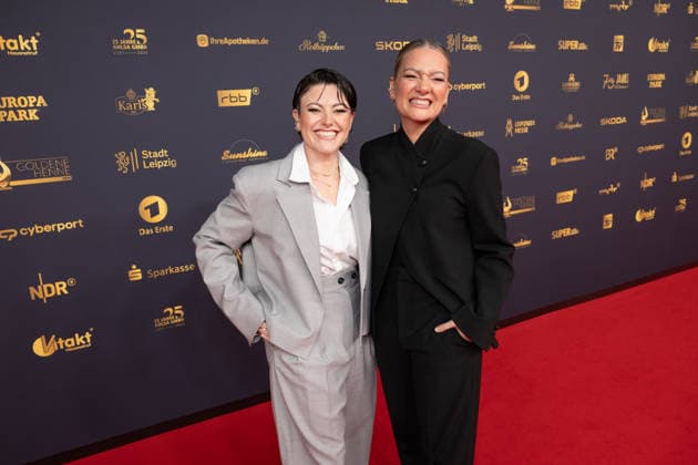 Golden Hen 2026 Red Carpet Red Carpet Tahnee Schaffarczyk and his wife Juliette Schoppmann Golden Hen 2026, September 4, 2026, Leipzig Copyright: xEventpressxFuhrx