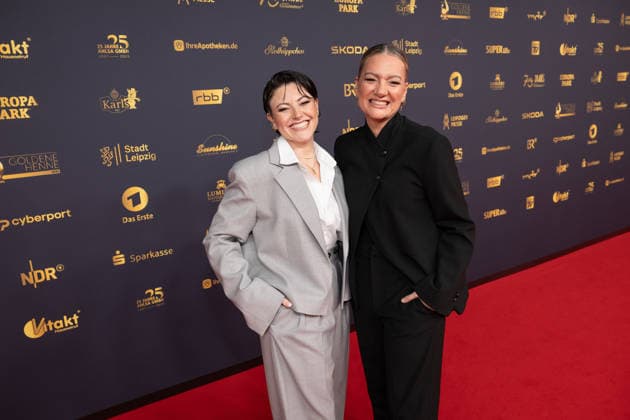 Golden Hen 2026 Red Carpet Red Carpet Tahnee Schaffarczyk and his wife Juliette Schoppmann Golden Hen 2026, September 4, 2026, Leipzig Copyright: xEventpressxFuhrx