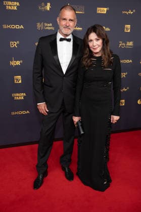 Golden Hen 2026 Red Carpet Red Carpet Iris Berben and Heiko Kiesow Golden Hen 2026, September 4, 2026, Leipzig Copyright: xEventpressxFuhrx