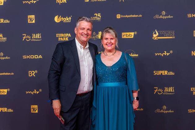 LEIPZIG, GERMANY, SEPTEMBER 4, 2026 The 2026 Golden Hen Awards ceremony on the red carpet in Exhibition Hall 1 in Leipzig. At the gala, personalities from the worlds of entertainment, television, music, and sports will be honored MDR Thüringen host Christian Müller 2026 Golden Hen Red Carpet