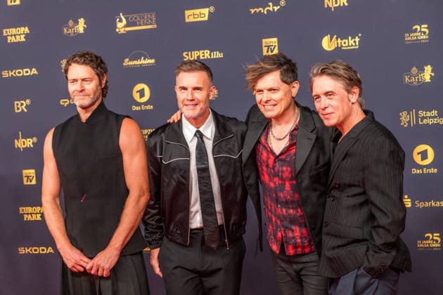 LEIPZIG, GERMANY, SEPTEMBER 4, 2026 The 2026 Golden Hen Awards ceremony on the red carpet in Exhibition Hall 1 in Leipzig. The gala will once again honor personalities from the worlds of entertainment, television, music, and sports: Take That’s Gary Barlow, Howard Donald, Mark Owen with Michael Patrick Kelly 2026 Golden Hen Awards Red Carpet