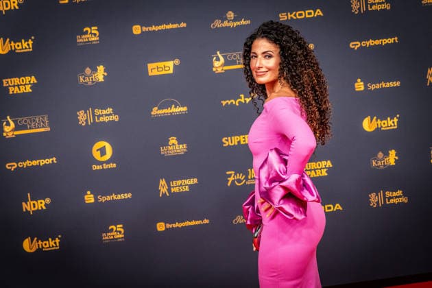 LEIPZIG, GERMANY, SEPTEMBER 4, 2026 The 2026 Golden Hen Awards ceremony on the red carpet in Exhibition Hall 1 in Leipzig. At the gala, personalities from entertainment, television, music, and sports will be honored Marwa Eldessouky 2026 Golden Hen Red Carpet