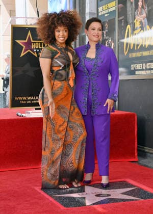 Filipina actress and singer Lea Salonga (R) is joined by singer and songwriter H.E.R. during an unveiling ceremony honoring her with the 2,855th star on the Hollywood Walk of Fame in Los Angeles on Friday, September 4, 2026.  LAP20260904032 JIMxRUYMEN