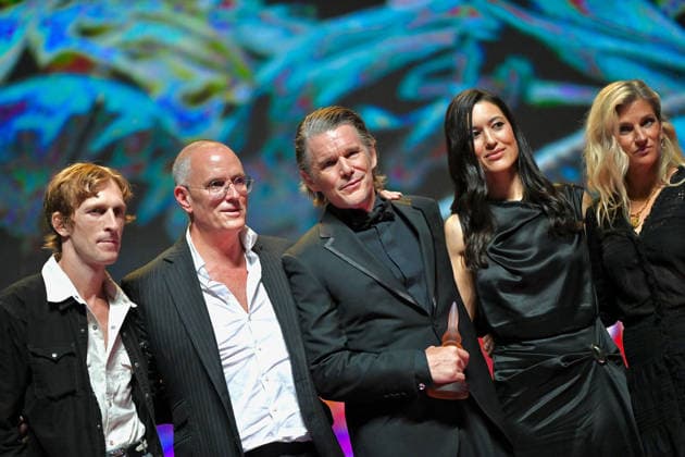 Opening Ceremony 52nd Deauville American Film Festival FC Austin Amelio, Padraic McKinley, Ethan Hawke, Julia Jones and Ryan Hawke pose during the Opening Ceremony at the 52nd Deauville American Film Festival on September 04, 2026 in Deauville, France. Photo by Franck Castel ABACAPRESS.COM Deauville  Copyright: xCastelxFranck ABACAx