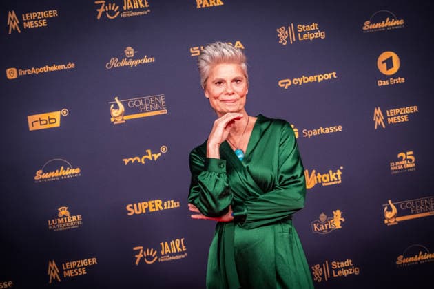LEIPZIG, GERMANY, SEPTEMBER 4, 2026 The 2026 Golden Hen Awards ceremony on the red carpet in Exhibition Hall 1 in Leipzig. At the gala, personalities from the worlds of entertainment, television, music, and sports will be honored Sarah Wiener 2026 Golden Hen Awards Red Carpet