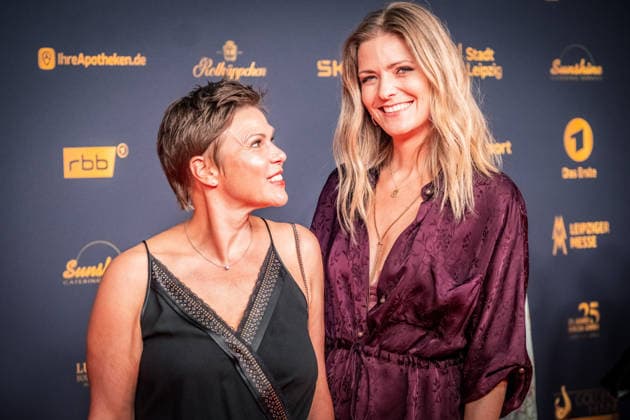 LEIPZIG, GERMANY, SEPTEMBER 4, 2026 The 2026 Golden Hen Awards ceremony on the red carpet in Exhibition Hall 1 in Leipzig. At the gala, personalities from the worlds of entertainment, television, music, and sports will be honored Mo Krüger and Wiebke Binder 2026 Golden Hen Red Carpet