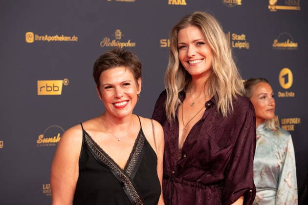 LEIPZIG, GERMANY, SEPTEMBER 4, 2026 The 2026 Golden Hen Awards ceremony on the red carpet in Exhibition Hall 1 in Leipzig. At the gala, personalities from the worlds of entertainment, television, music, and sports will be honored Mo Krüger and Wiebke Binder 2026 Golden Hen Red Carpet