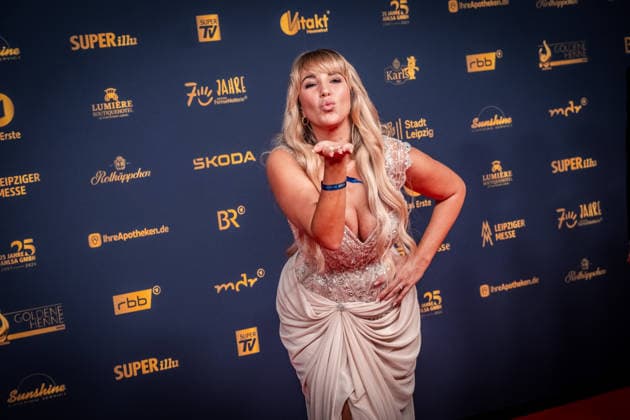 LEIPZIG, GERMANY, SEPTEMBER 4, 2026 The 2026 Golden Hen Awards ceremony on the red carpet in Exhibition Hall 1 in Leipzig. At the gala, personalities from the worlds of entertainment, television, music, and sports will be honored once again Annemarie Eilfeld 2026 Golden Hen Red Carpet