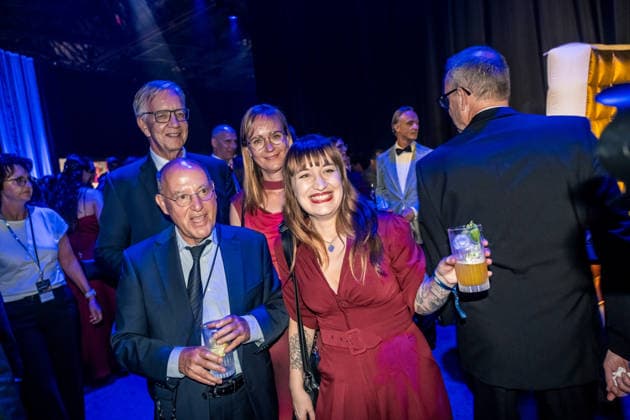 LEIPZIG, GERMANY, SEPTEMBER 4, 2026 The 2026 Golden Hen Awards ceremony in Exhibition Hall 1 in Leipzig. The gala will once again honor personalities from the worlds of entertainment, television, music, and sports. Here is the after-show party with Heidi Reichineck, Gregor Gysi, and Dietmar Bartsch Golden Hen 2026 Red Carpet