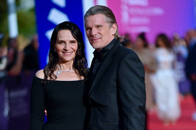 Opening Red Carpet 52nd Deauville American Film Festival FC Juliette Binoche and Ethan Hawke attends the Opening Red Carpet at the 52nd Deauville American Film Festival on September 04, 2026 in Deauville, France. Photo by Franck Castel ABACAPRESS.COM Deauville  Copyright: xCastelxFranck ABACAx