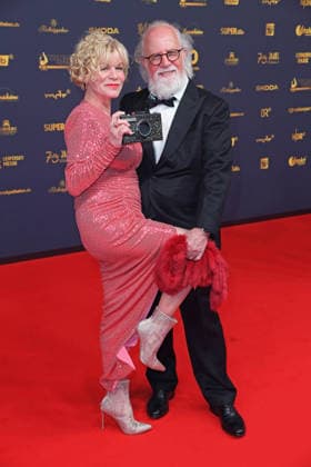 Anne Kasprik with her husband Oren Schmuckler *Red Carpet* 2026 GOLDENE HENNE AWARDS CEREMONY at the Leipzig Trade Fair on September 4, 2026