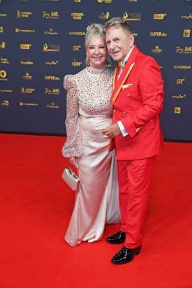 Hans Jürgen Beyer with his wife Manuela Hebestreit *Red Carpet* 2026 GOLDENE HENNE AWARDS CEREMONY at the Leipzig Trade Fair on September 4, 2026