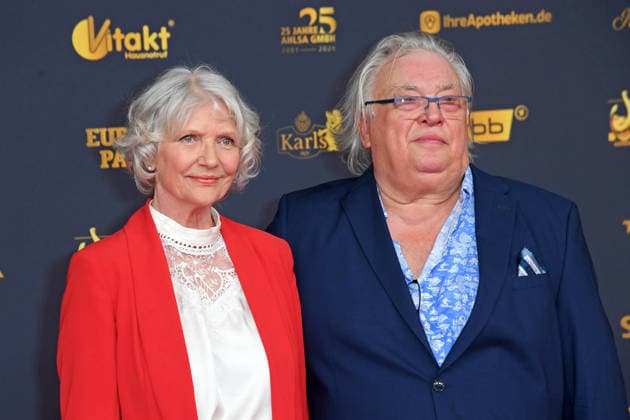 Bernd Stegemann with his girlfriend Renate Kroessner *Red Carpet* 2026 GOLDENE HENNE AWARDS CEREMONY at the Leipzig Trade Fair on September 4, 2026
