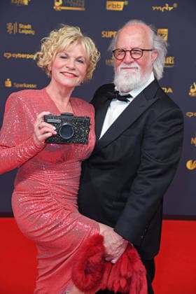 Anne Kasprik with her husband Oren Schmuckler *Red Carpet* 2026 GOLDENE HENNE AWARDS CEREMONY at the Leipzig Trade Fair on September 4, 2026