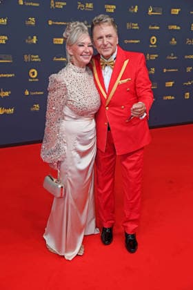 Hans Jürgen Beyer with his wife Manuela Hebestreit *Red Carpet* 2026 GOLDENE HENNE AWARDS CEREMONY at the Leipzig Trade Fair on September 4, 2026