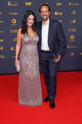 Mariella Ahrens with her boyfriend Marco van Dre *Red Carpet* 2026 GOLDENE HENNE AWARDS CEREMONY at the Leipzig Trade Fair on September 4, 2026