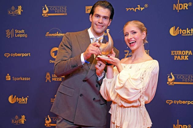 Minerva Hase, Nikita Volodin *Award Winners* 2026 GOLDENE HENNE AWARDS CEREMONY at the Leipzig Trade Fair on September 4, 2026
