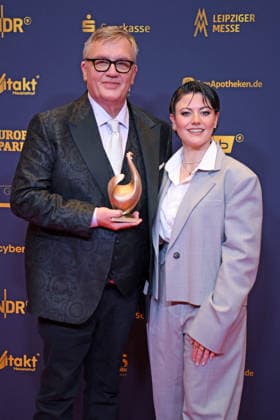 Hape Kerkeling, Tahnee Schaffarczyk *Award Winners* 2026 GOLDENE HENNE AWARDS CEREMONY at the Leipzig Trade Fair on September 4, 2026