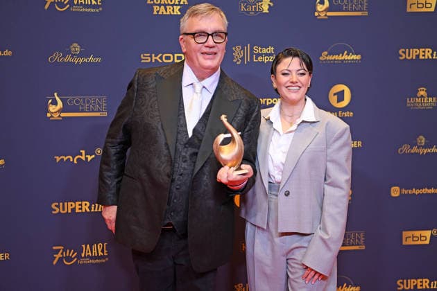 Hape Kerkeling, Tahnee Schaffarczyk *Award Winners* 2026 GOLDENE HENNE AWARDS CEREMONY at the Leipzig Trade Fair on September 4, 2026
