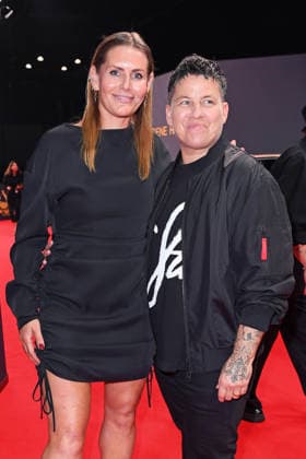 Kerstin Ott with her wife Karolina Koeppen *After-Show Party* 2026 GOLDENE HENNE AWARDS CEREMONY at the Leipzig Trade Fair on September 4, 2026