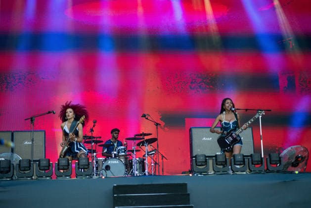 RIO DE JANEIRO, RJ - 04.09.2026: ROCK IN RIO 2026 - The band Nova Twins will open the main stage this Friday, September 4th, at Rock in Rio, in the City of Rock, Rio de Janeiro, RJ. x3009687x  CristianexMota