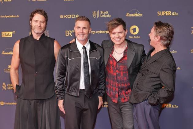 Golden Hen 2026: Take That, Howard Donald, Gary Barlow, Mark Owen, and Michael Patrick Kelly on the red carpet at the Golden Hen 2026, Leipzig Trade Fair, Leipzig. Date: September 4, 2026 Copyright: xEventpress Kratschx