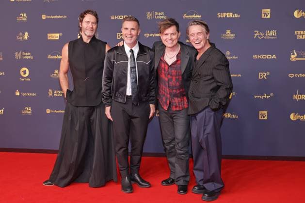 Golden Hen 2026: Take That, Howard Donald, Gary Barlow, Mark Owen, and Michael Patrick Kelly; Red Carpet at the Golden Hen 2026, Leipzig Trade Fair, Leipzig; Date: September 4, 2026 Copyright: xEventpress Kratschx