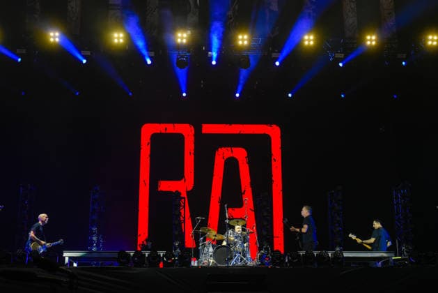 RIO DE JANEIRO, RJ - 04.09.2026: ROCK IN RIO 2026 - The rock band Rise Against performed on the main stage at Rock in Rio 2026. x3009755x  CarlosxSanttos