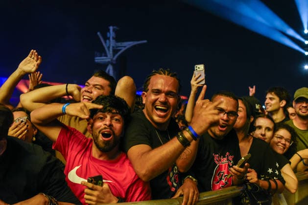 RIO DE JANEIRO, RJ - 04.09.2026: ROCK IN RIO 2026 - The rock band Rise Against performed on the main stage at Rock in Rio 2026. x3009795x  CarlosxSanttos