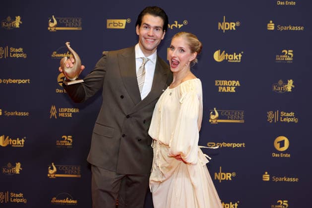 2026 Golden Hen Awards Ceremony: Minerva Hase and Nikita Volodin, winners of the Golden Hen in the Sports category. The 2026 Golden Hen Awards Ceremony took place on September 4, 2026, at the Leipzig Trade Fair, Hall 1, Leipzig, Saxony, Germany