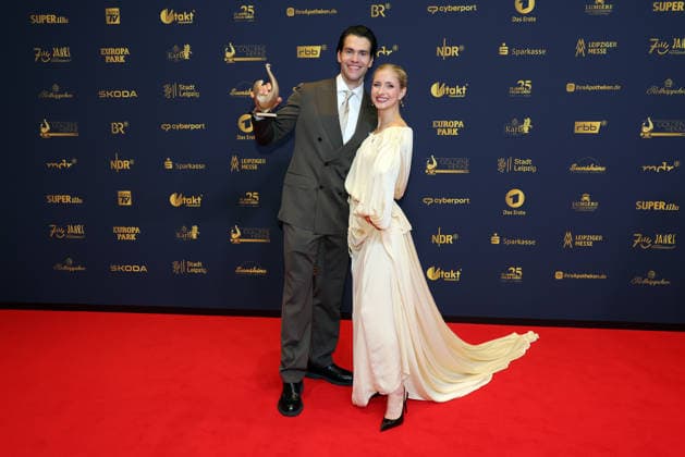 2026 Golden Hen Awards Ceremony: Minerva Hase and Nikita Volodin, winners of the Golden Hen in the Sports category. The 2026 Golden Hen Awards Ceremony took place on September 4, 2026, at the Leipzig Trade Fair, Hall 1, Leipzig, Saxony, Germany