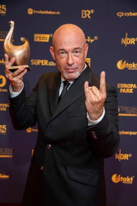 ABB GOLDHENNE: Graf Unheilig, winner of the award, appeared on the red carpet with Henne at the 32nd Golden Hen Audience Award ceremony at the Neue Messe Leipzig on September 4, 2026, in Leipzig, Saxony, Germany