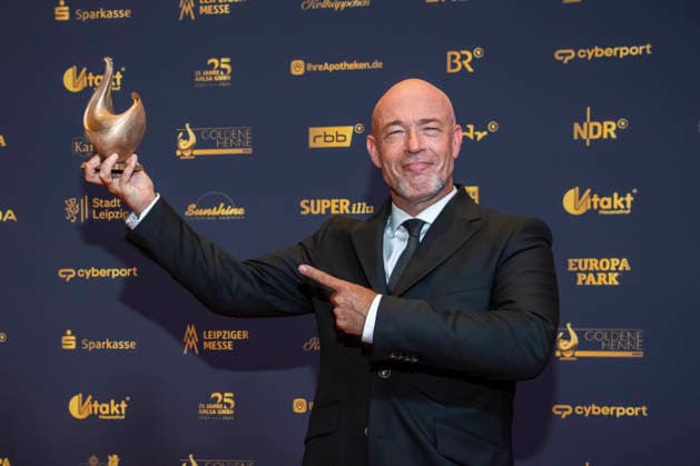 ABB GOLDHENNE: Graf Unheilig, winner of the award, appeared on the red carpet with Henne at the 32nd Golden Hen Audience Award ceremony at the Neue Messe Leipzig on September 4, 2026, in Leipzig, Saxony, Germany