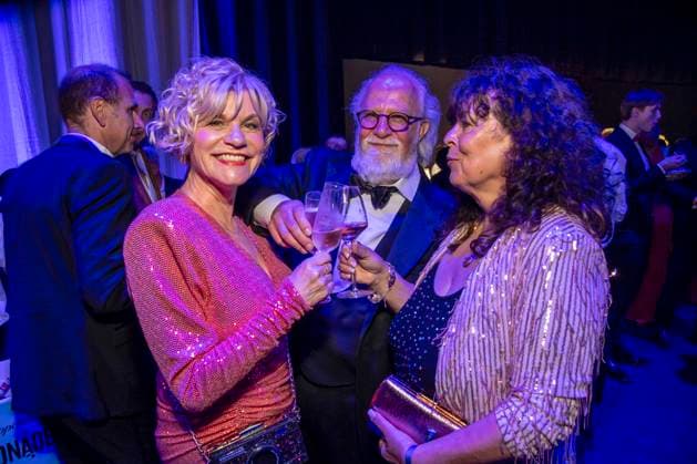ABB GOLDHENNE s Anne Kasprik, Oren Schmuckler, and Heike Koefer attended the after-show party following the 32nd Golden Hen Audience Award ceremony at the Neue Messe Leipzig on September 4, 2026, in Leipzig, Saxony, Germany