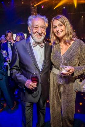 ABB GOLDEN HEN Dieter Hallervorden with his wife Christiane Zander; the couple attended the after-show party following the 32nd Golden Hen Audience Choice Award ceremony at the Neue Messe Leipzig on September 4, 2026, in Leipzig, Saxony, Germany