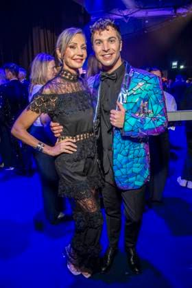 ABB GOLDHENNE s Tanja Lasch and Julian David were guests at the after-show party following the 32nd Golden Hen Audience Award ceremony at the Neue Messe Leipzig on September 4, 2026, in Leipzig, Saxony, Germany