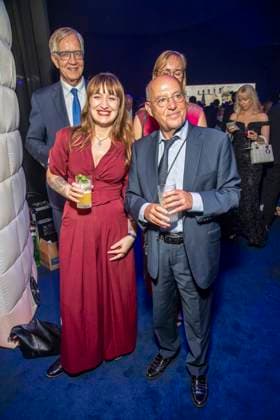 ABB GOLDHENNE Dietmar Bartsch, Heidi Reichinnek, Gregor Gysi, and Eva von Angern—Left Party politicians—were guests at the after-show party following the 32nd Golden Hen Audience Award ceremony at the Neue Messe Leipzig on September 4, 2026, in Leipzig, Saxony, Germany
