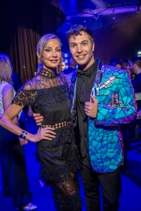 ABB GOLDHENNE s Tanja Lasch and Julian David were guests at the after-show party following the 32nd Golden Hen Audience Award ceremony at the Neue Messe Leipzig on September 4, 2026, in Leipzig, Saxony, Germany