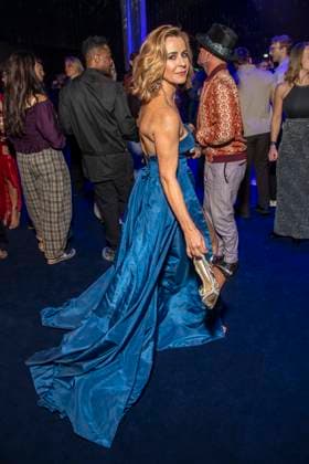 ABB GOLDHENNE Bettina Cramer in a blue dress as a guest at the after-show party following the 32nd Golden Hen Audience Award ceremony at the Neue Messe Leipzig on September 4, 2026, in Leipzig, Saxony, Germany