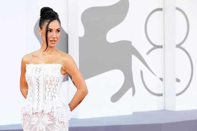 Giulia De Lellis at the premiere of the film *Mr. Nelson, Did You Kill People? Nelson san, anata wa hito o koro shimashita ka* at the 2023 Venice Biennale—the 83rd Venice International Film Festival—at the Palazzo del Cinema in Venice, September 4, 2026 Foto:xA.xM.xTinghinox xFuturexImagex people_6862