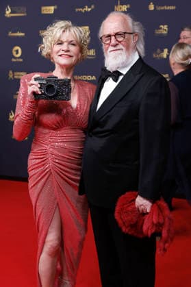 Anne Kasprik with her husband, Oren Schmuckler, at the 32nd Golden Hen Awards ceremony in 2026 at the Leipzig Trade Fair, Leipzig, September 4, 2026 Foto:xR.xStoffelsx xFuturexImagex henne_6506