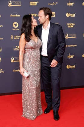 Mariella Ahrens with her partner Marco van Dre at the 32nd Golden Hen Awards ceremony in 2026 at the Leipzig Trade Fair, September 4, 2026 Foto:xR.xStoffelsx xFuturexImagex henne_6521