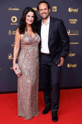 Mariella Ahrens with her partner Marco van Dre at the 32nd Golden Hen Awards ceremony in 2026 at the Leipzig Trade Fair, September 4, 2026 Foto:xR.xStoffelsx xFuturexImagex henne_6523