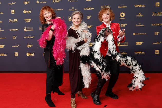 Regina Thoss, Dagmar Frederic, and Dagmar Gelbke at the 32nd Golden Hen Awards ceremony in 2026 at the Leipzig Trade Fair, September 4, 2026 Foto:xR.xStoffelsx xFuturexImagex henne_6529