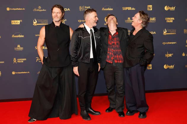Howard Donald, Gary Barlow, and Mark Owen of Take That, along with Michael Patrick Kelly, at the 32nd Golden Hen Awards in 2026 at the Leipzig Trade Fair, September 4, 2026 Foto:xR.xStoffelsx xFuturexImagex henne_6560