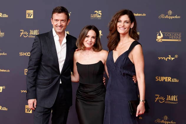Till Brönner, Mandy Grace Capristo, and Nadia Dassouki at the 32nd Golden Hen Awards ceremony in 2026 at the Leipzig Trade Fair, September 4, 2026 Foto:xR.xStoffelsx xFuturexImagex henne_6567