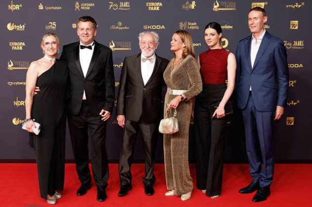 Kati Schulze, Sven Schulze, Dieter Hallervorden, Christiane Zander, and guests at the 32nd Golden Hen Awards ceremony in 2026 at the Leipzig Trade Fair, September 4, 2026 Foto:xR.xStoffelsx xFuturexImagex henne_6593