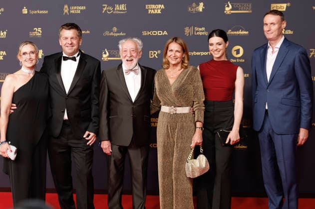 Kati Schulze, Sven Schulze, Dieter Hallervorden, Christiane Zander, and guests at the 32nd Golden Hen Awards ceremony in 2026 at the Leipzig Trade Fair, September 4, 2026 Foto:xR.xStoffelsx xFuturexImagex henne_6594