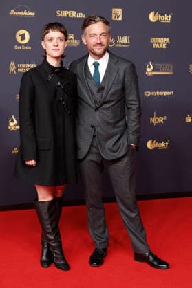 Liv Lisa Fries and Volker Bruch at the 32nd Golden Hen Awards in 2026 at the Leipzig Trade Fair, Leipzig, September 4, 2026 Foto:xR.xStoffelsx xFuturexImagex henne_6603