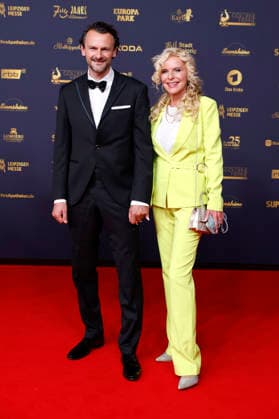 Victoria Herrmann with her husband David Böthig at the 32nd Golden Hen Awards ceremony in 2026 at the Leipzig Trade Fair, September 4, 2026 Foto:xR.xStoffelsx xFuturexImagex henne_6613